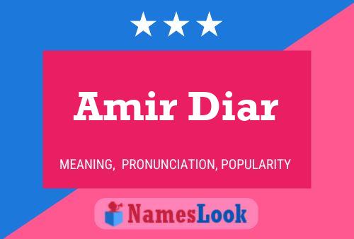 Постер имени Amir Diar