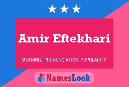 Постер имени Amir Eftekhari