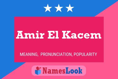 Постер имени Amir El Kacem