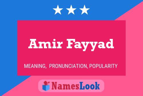 Постер имени Amir Fayyad