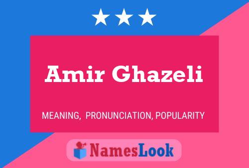 Постер имени Amir Ghazeli