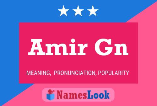 Постер имени Amir Gn