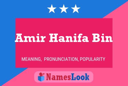 Постер имени Amir Hanifa Bin