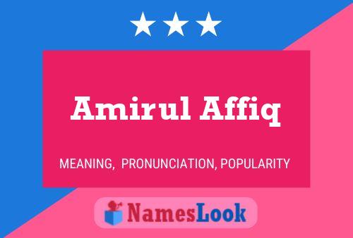 Постер имени Amirul Affiq