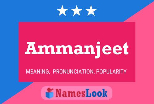 Постер имени Ammanjeet