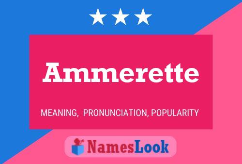 Постер имени Ammerette