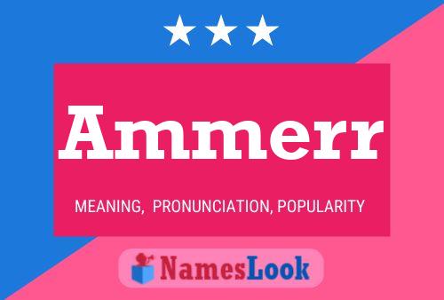 Постер имени Ammerr