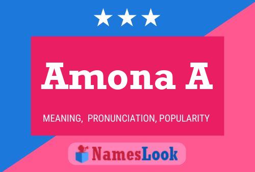 Постер имени Amona A