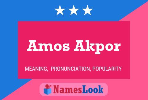 Постер имени Amos Akpor