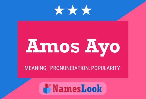 Постер имени Amos Ayo