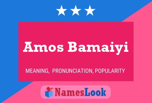 Постер имени Amos Bamaiyi