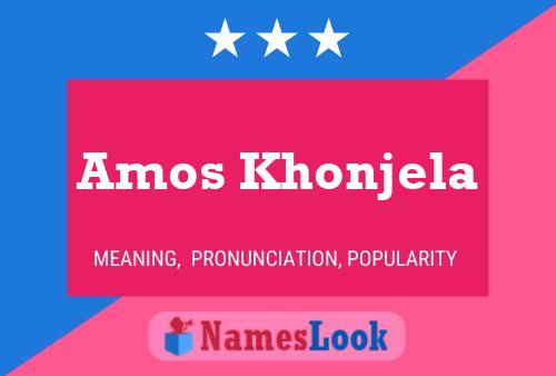 Постер имени Amos Khonjela