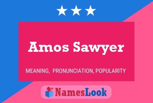 Постер имени Amos Sawyer