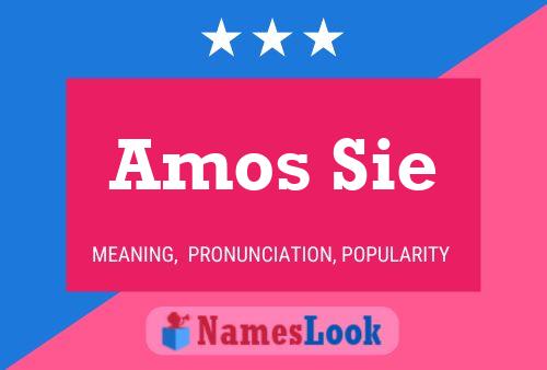 Постер имени Amos Sie