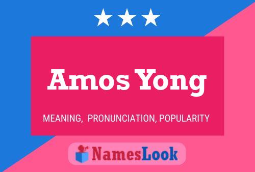 Постер имени Amos Yong