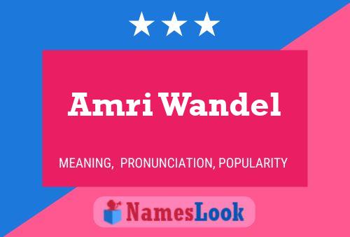 Постер имени Amri Wandel