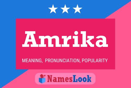 Постер имени Amrika