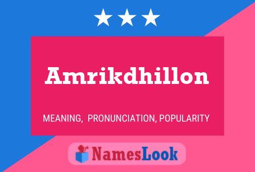 Постер имени Amrikdhillon