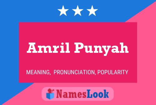 Постер имени Amril Punyah