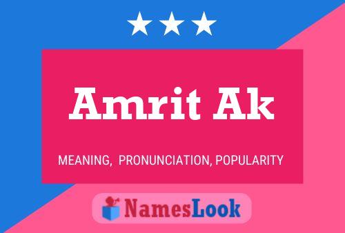 Постер имени Amrit Ak