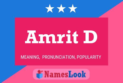 Постер имени Amrit D