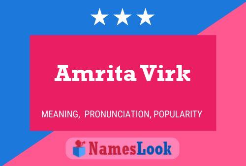 Постер имени Amrita Virk