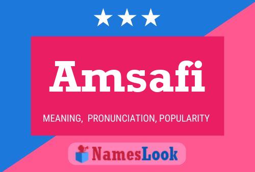 Постер имени Amsafi