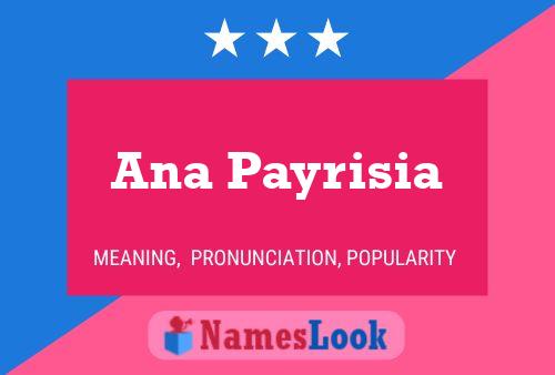 Постер имени Ana Payrisia