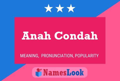 Постер имени Anah Condah