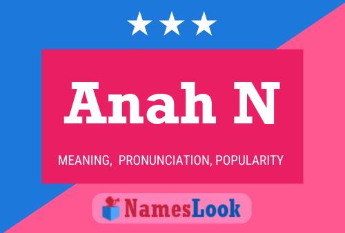 Постер имени Anah N