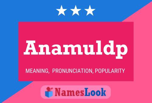 Постер имени Anamuldp