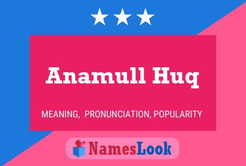 Постер имени Anamull Huq