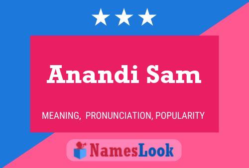 Постер имени Anandi Sam