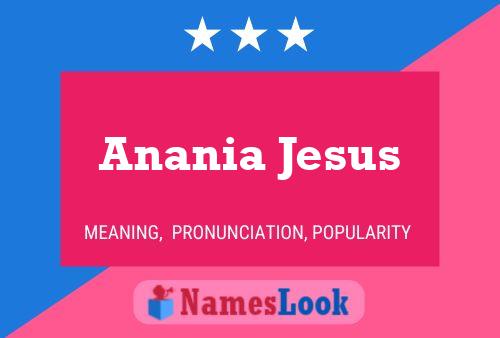 Постер имени Anania Jesus