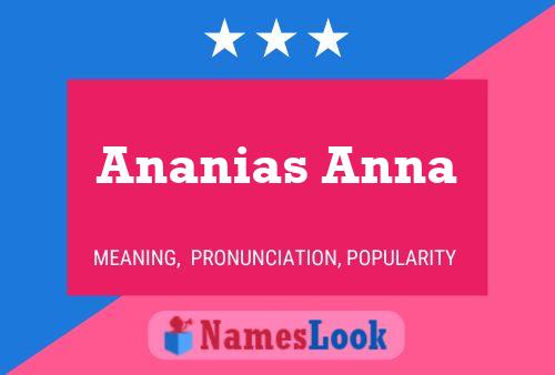 Постер имени Ananias Anna