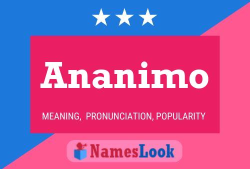 Постер имени Ananimo