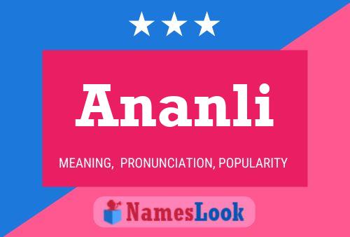 Постер имени Ananli