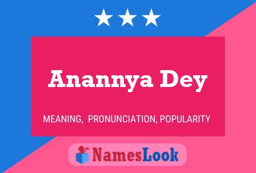 Постер имени Anannya Dey