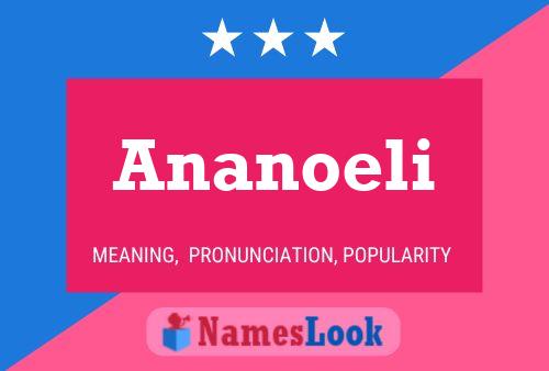 Постер имени Ananoeli