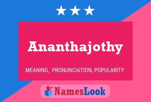 Постер имени Ananthajothy