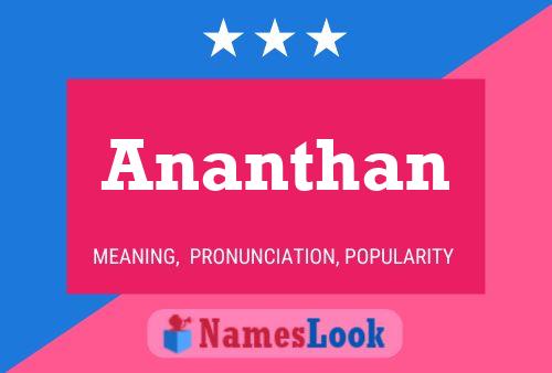 Постер имени Ananthan