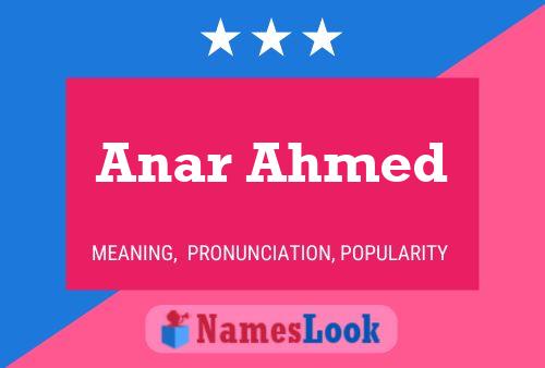 Постер имени Anar Ahmed