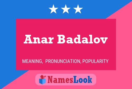 Постер имени Anar Badalov