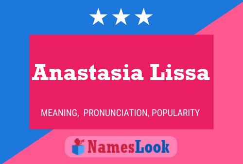 Постер имени Anastasia Lissa