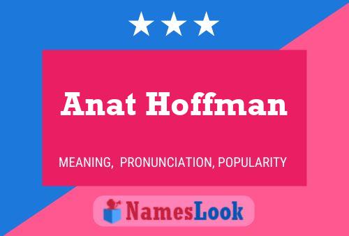 Постер имени Anat Hoffman