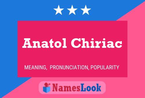 Постер имени Anatol Chiriac