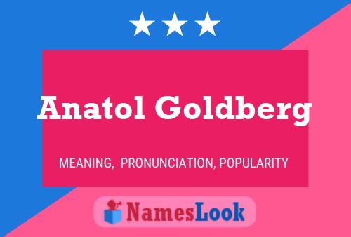 Постер имени Anatol Goldberg