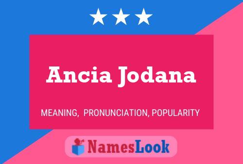 Постер имени Ancia Jodana