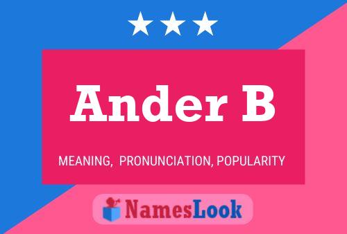 Постер имени Ander B