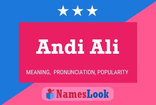 Постер имени Andi Ali